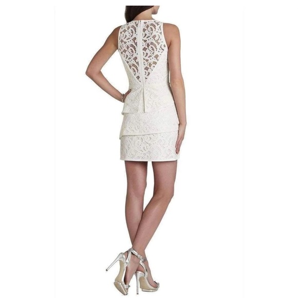 NWT BCBG MaXAZRIA white lace dress size 10 - Picture 5 of 9